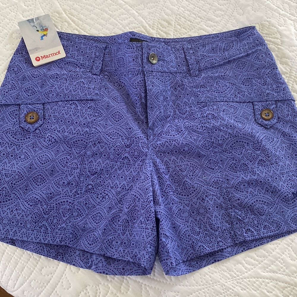 Marmot NWT Artic Blue Shorts Sz 10-NWT!